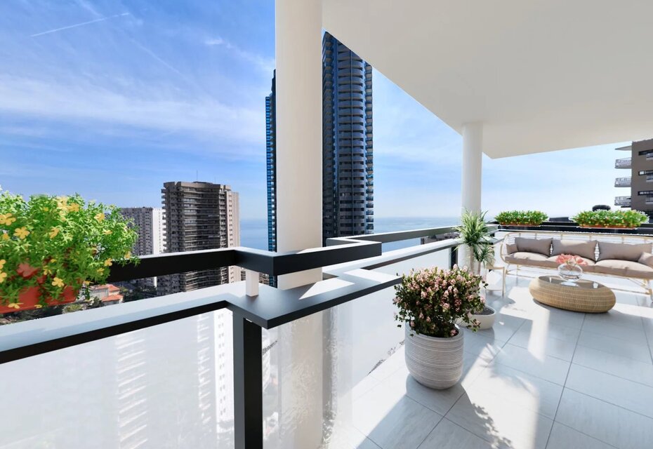 Beausoleil Guynemer proche Monaco T4 vue mer avec garage